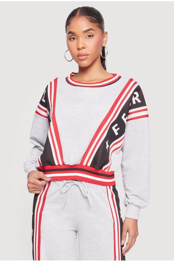 Women's Fearless Graphic Pullover Sweatshirt