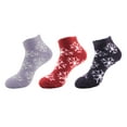 thumbnail image 1 of Women's Feather Yarn Super Soft Warm Fuzzy Comfy Home Anklet Ankle Socks - 3 Pairs, Assortment E, 1 of 1