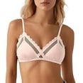 thumbnail image 1 of Small Chest Underwear Women's Thin Comfortable Breathable No Steel Ring Sexy Lace Full Non Empty Cup Triangle Cup Bra, 1 of 2
