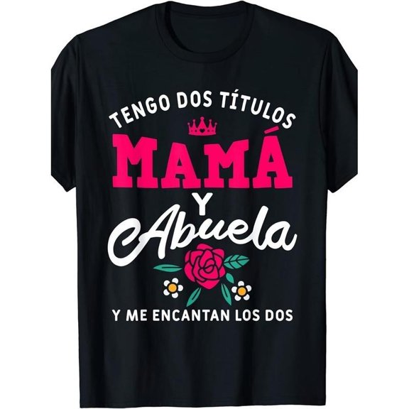 Women's Featuring Spanish Grandma Tengo Tanto Tie Classic Saying Graphic T-Shirt, Size S-5XL