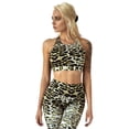 thumbnail image 1 of Women's Feline Leopard Activewear Sports Bra, L, 1 of 3