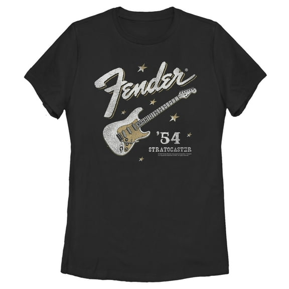 Women's Fender 54 Stratocaster  Graphic Tee Black X Large