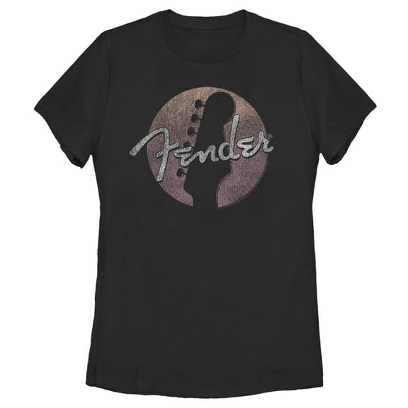 Women's Fender Circle Logo Graphic Tee Black Large
