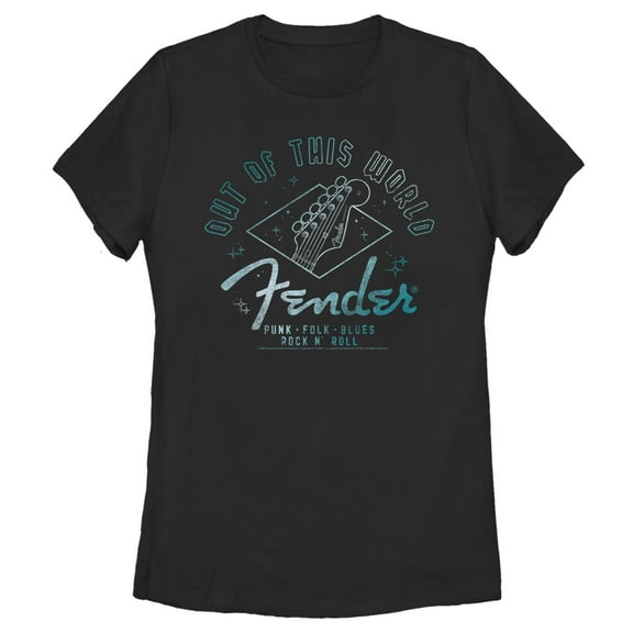 Women's Fender Out of This World  Graphic Tee Black Medium
