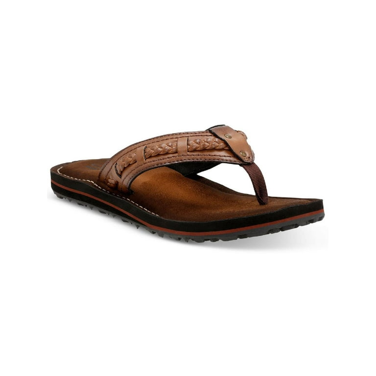 Clarks flip flops kids brown on sale