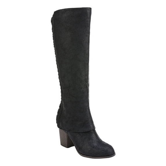 fergalicious women's tender wide calf knee high boot, black, 6 m us