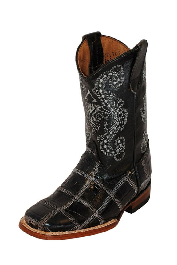 Women's Ferrini Jane Leather Boots Handcrafted Chocolate