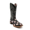 thumbnail image 1 of Ferrini Womens Women`s   and Pink Vamp 12In  Top Boot 8.5 B Black, 1 of 6
