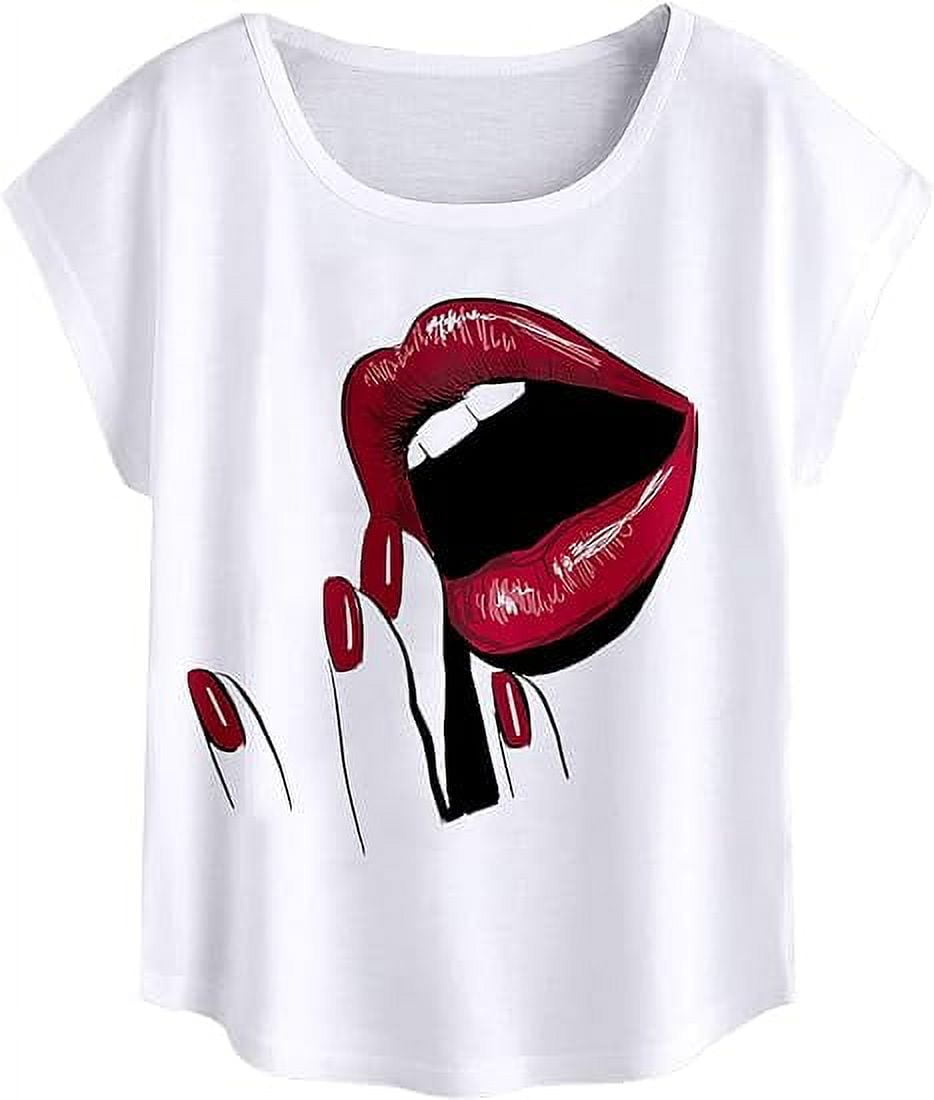 Graphic Round Neck Short Sleeve T-Shirt