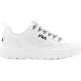 thumbnail image 1 of Women's Fila Disruptor Court Sneaker White/Metallic Silver/Navy 10 M, 1 of 2