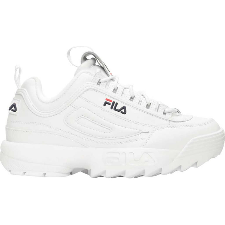 Ecologie Alsjeblieft kijk Geef rechten Women's Fila Disruptor II Premium Sneaker White/Navy/Red 10 M - Walmart.com