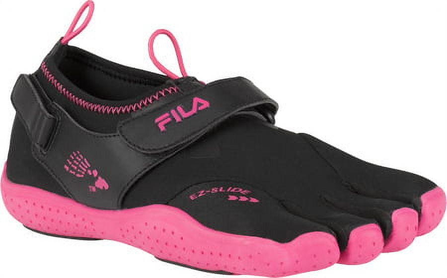 korting duidelijkheid bijlage Women's Fila Skele-Toes EZ Slide Drainage Black/Hot Pink 10 M - Walmart.com
