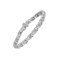 thumbnail image 1 of Women's Finecraft 1/4 cttw Diamond Tennis Bracelet in Sterling Silver, 7", 1 of 3