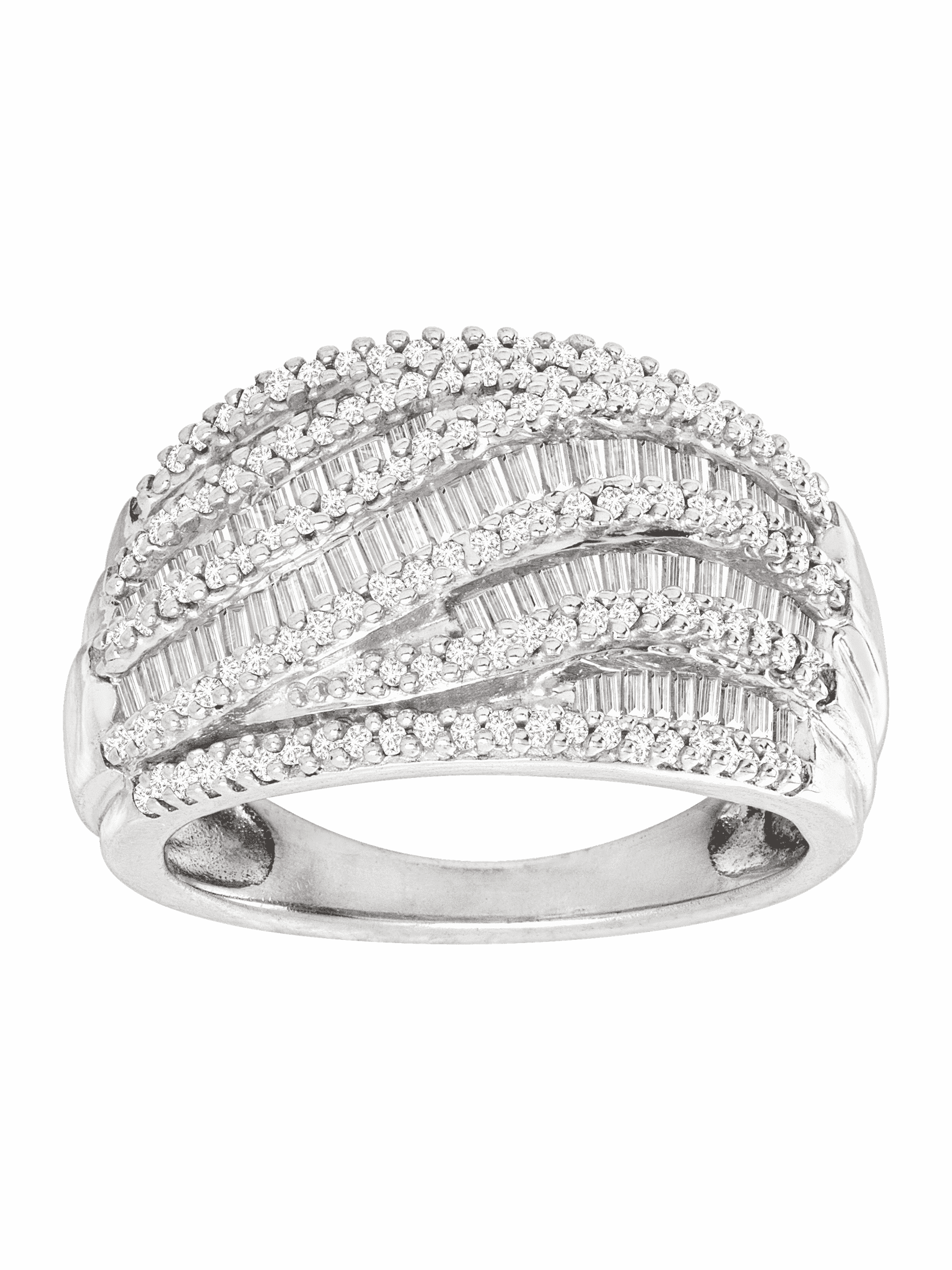 Sterling Silver Diamond Wave Ring for Women Liberia Ubuy