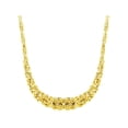 thumbnail image 1 of Women's Finecraft Graduated Byzantine Links Necklace in 14kt Yellow Gold, 17", 1 of 2