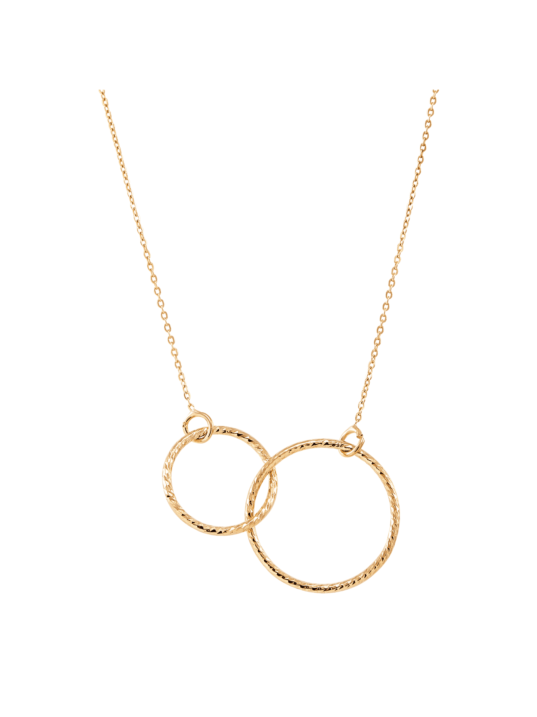 Double Circle Necklace Gold and Silver | Lynn Marie Boutique