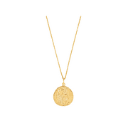 Women's Finecraft Italian-Made Coin Pendant Necklace in 18kt Gold-Plated Bronze, 18"