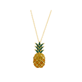 thumbnail image 1 of Women's Finecraft Pineapple Pendant Necklace with Crystals in 14kt Gold-Plated Sterling Silver, 18", 1 of 6