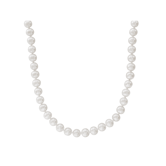 Women's Finecraft Single Strand 6mm Freshwater Pearl Necklace in 14kt Yellow Gold, 18"