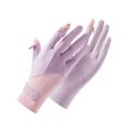 thumbnail image 1 of Women's Fingerless UV Protection Gloves - Breathable Ice Silk Driving Gear with Touchscreen Tips, Non-Slip Palm Grip for Cycling and Outdoor Activities, 1 of 5