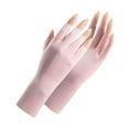 thumbnail image 1 of Women's Fingerless UV Protection Gloves - Ice Silk, Breathable, Comfortable for Summer Driving, 1 of 9