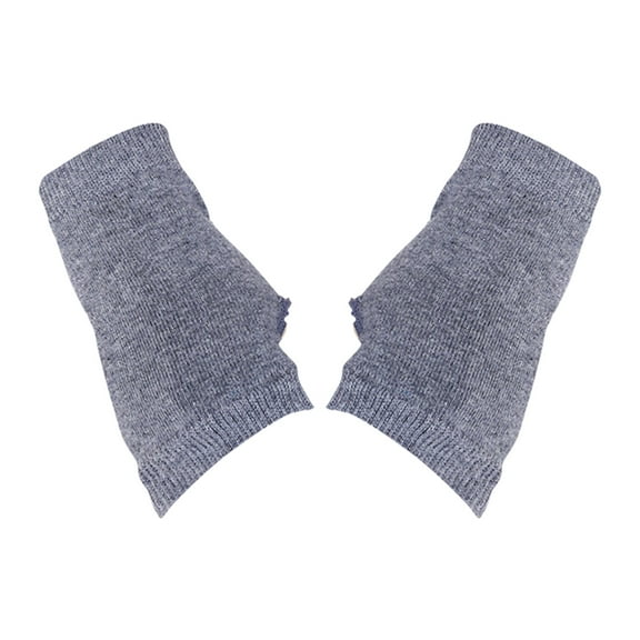 Women's Fingerless Warm Winter Gloves - Combed Cotton, One Size Fits Most