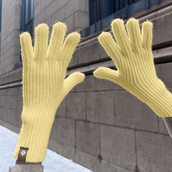 Women's Fingerless Winter Gloves with Touchscreen Capability for Mobile Use and Fleece Lining for Cycling