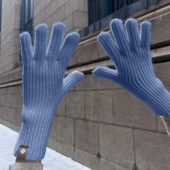 Women's Fingerless Winter Gloves with Touchscreen Capability for Mobile Use and Fleece Lining for Cycling