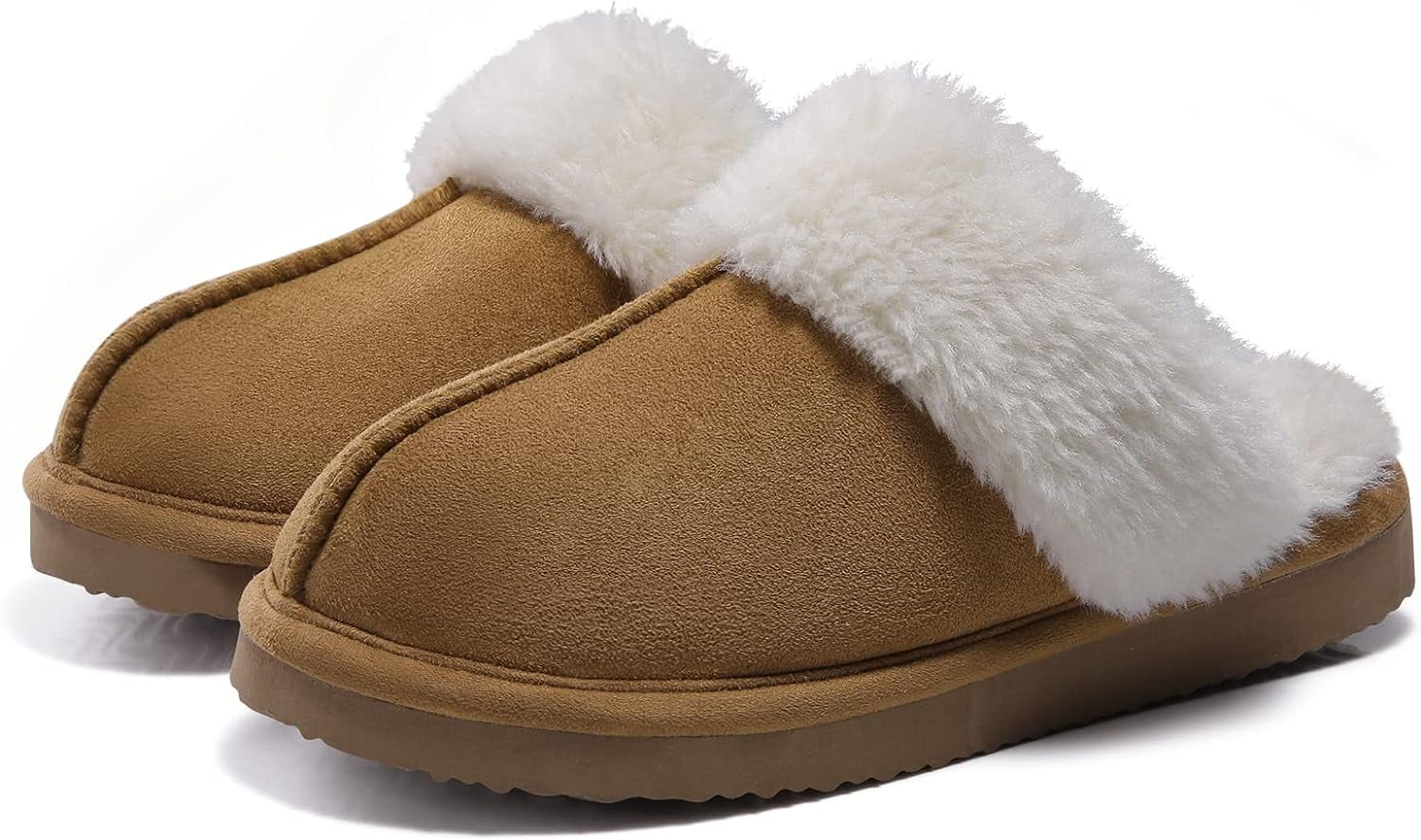 Women s Fireside Shearling Fur Indoor Outdoor Scuff Slipper with