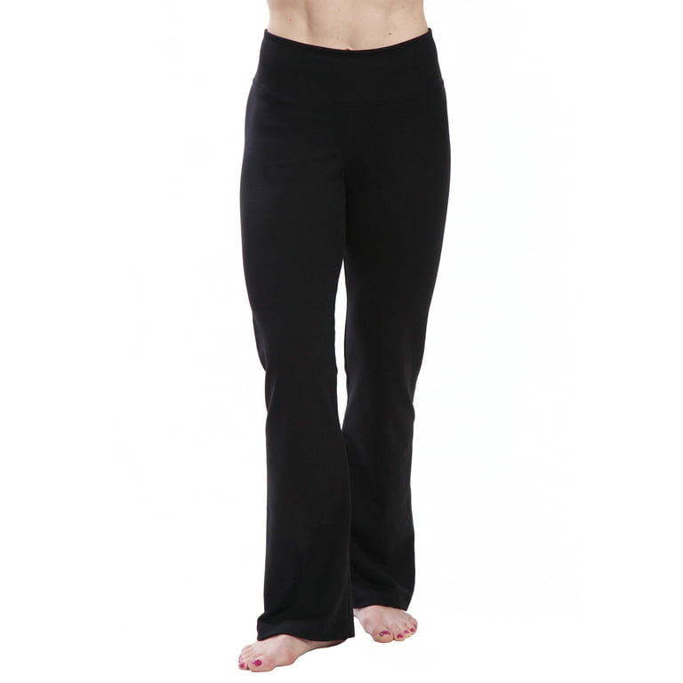 Women's Fitness Couture Comfortable High Waist Bootleg Yoga Pants