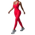 thumbnail image 1 of Women's Fitness Quick Dry Jumpsuit - High Waist, Lift, Adjustable Straps, Nylon Spandex, Suitable for Yoga/Sport, S-L, 1 of 7