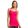 thumbnail image 1 of Women's Fitted Adjustable Spaghetti Strap Camisole, Fuchsia, 1 Pack, 1 of 1