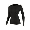 thumbnail image 1 of Women's Fitted Thermal Underwear Long Sleeve Round Neck Base Layer Stretch Soft Warm Winter Top, 1 of 3