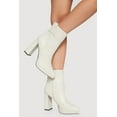thumbnail image 1 of Women's Fixed Cuff Detail Pointed Toe Block Heel Booties, 1 of 3