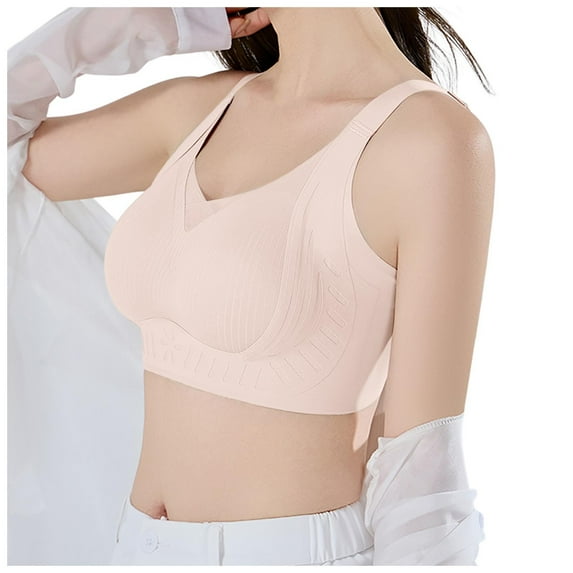 Women's Fixed Cup Lift Seamless Bra Adjustable Underwire, Breathable