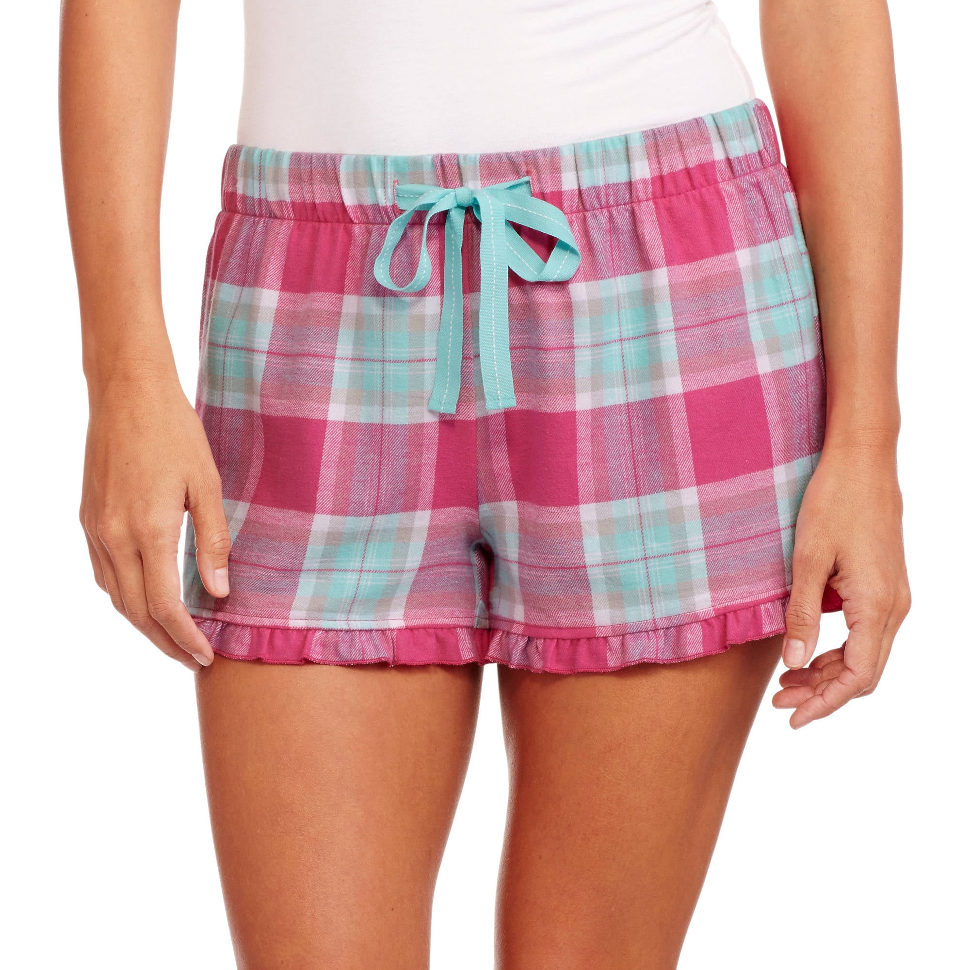 Women's Flannel Pajama Sleep Shorts 