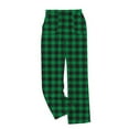 thumbnail image 1 of Women's Flannel Plaid Pajama Pants Elastic Waist Casual Fuzzy Comfy Fleece Lounge Bottoms with Pockets, 1 of 5