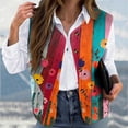 thumbnail image 1 of Women's Flannel Plaid Vest Jackets Fully Lined Sleeveless Warm Long Casual Fashion Outerwear with Pockets, 1 of 5