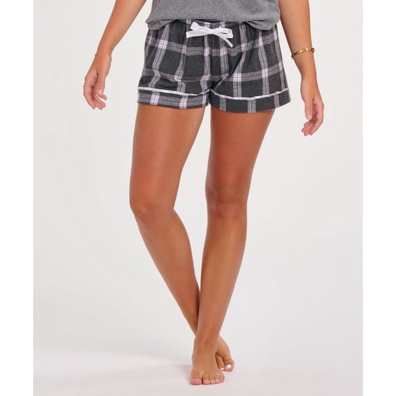 Boxercraft BW6501 Women's Flannel Short-Char Lav Tomb-XS