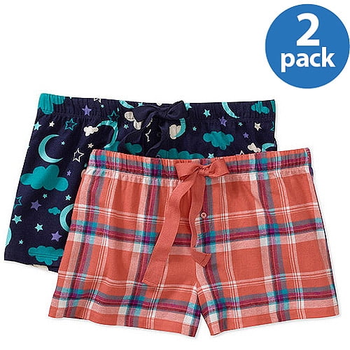 Women's Flannel Sleep Shorts 2pack