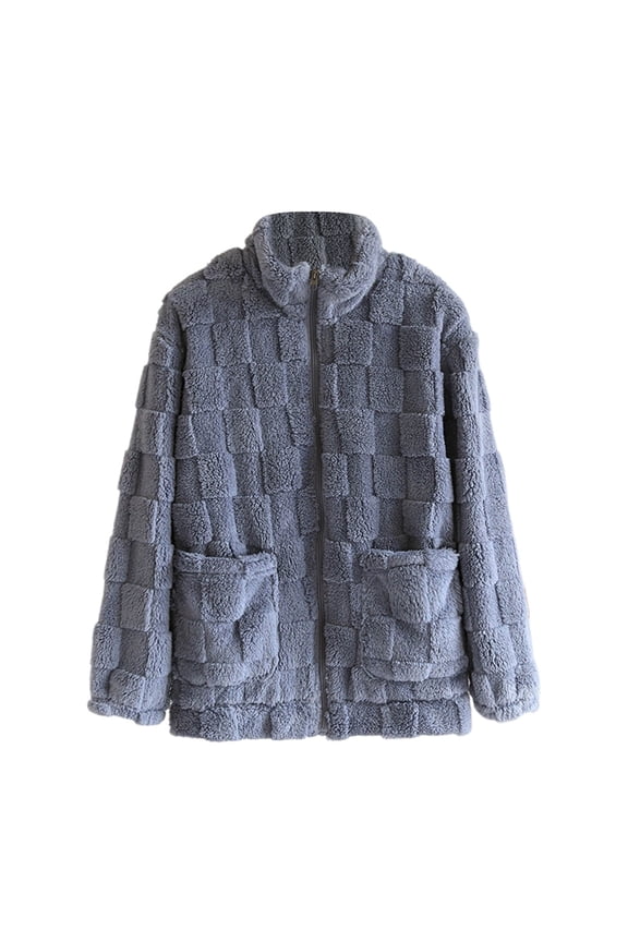 Women's Flannel Sleepwear Coat Winter Thicken Jacket Nightwear Loose Loungewear Homewear