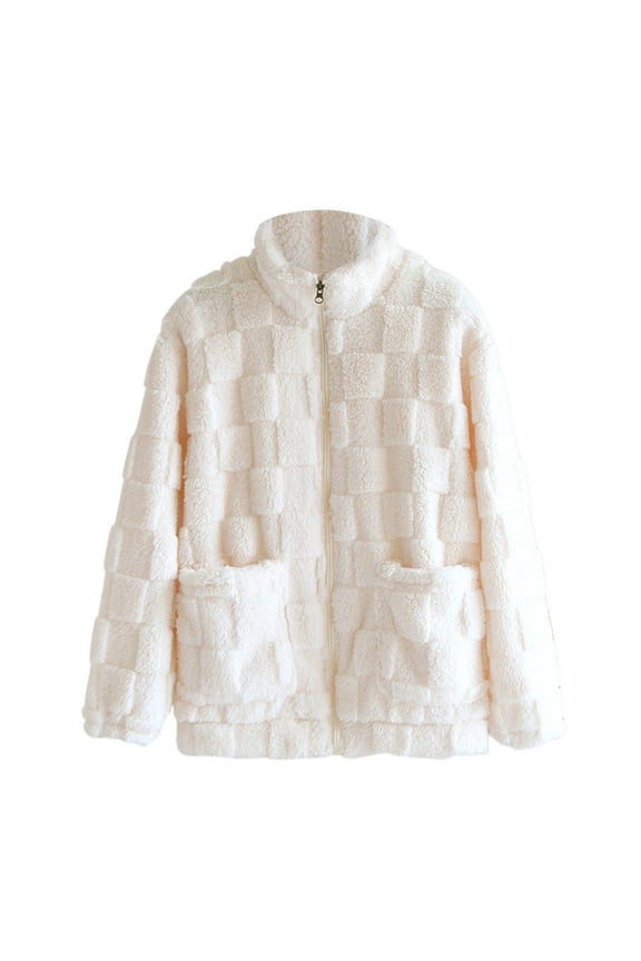 Women's Flannel Sleepwear Coat Winter Thicken Jacket Nightwear Loose Loungewear Homewear