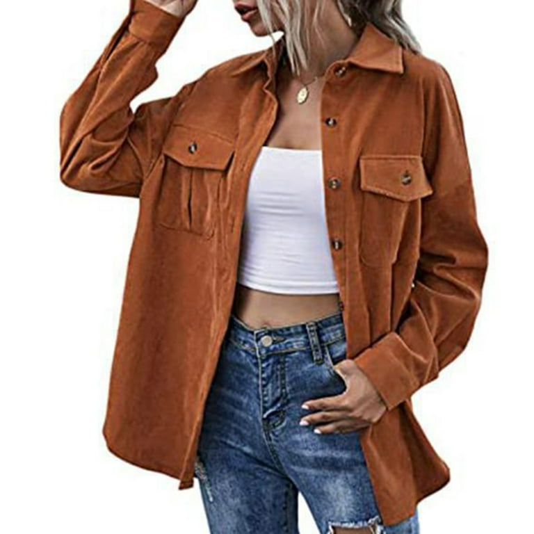 Corduroy womens coat cheap