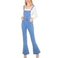 thumbnail image 1 of Women's Flare Overalls Jumpsuits Retro Bell Bottom Jeans Skinny Denim Overalls, 1 of 5