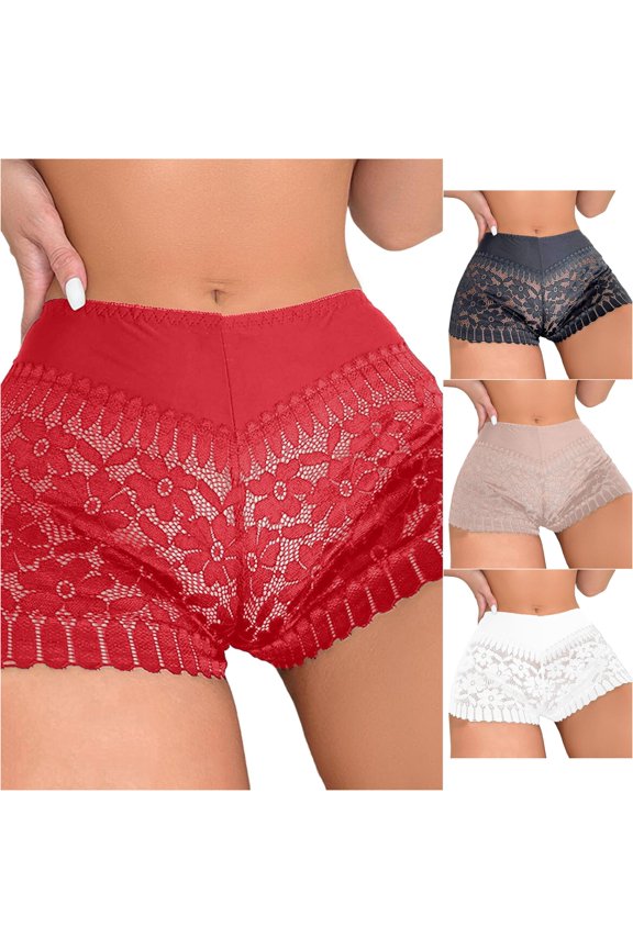 Women's Flat Angle Underwear Breathable High Waisted Underwear Remote Control Panties XXXL