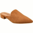 thumbnail image 1 of Women's Flat Mules Point Toe Loafer Mule Flats Backless Slip On Slides Loafer Shoes, 1 of 5