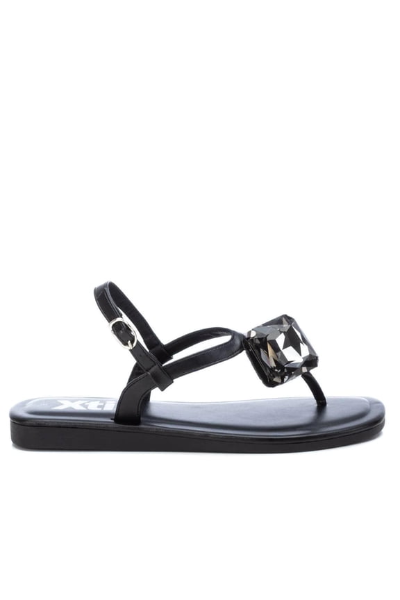 Women's Flat Sandals By XTI_45577_Black