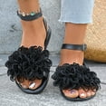 thumbnail image 1 of Women’s Flat Sandals Slip On Summer Gladiator Open Toe Braided Slingback Shoes,Flat Sandals For Women 2025 Comfortable Black 9.5, 1 of 7