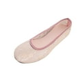 thumbnail image 1 of Women's Flat Shoes Lace Mesh Ballet Flats Round Toe Comfortable Walking Dress Shoes Slip on Ballerina Flats for Business Casual Work, Everyday Wear, 1 of 9
