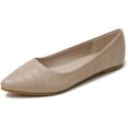 thumbnail image 1 of Women's Flat Shoes Pointed Toe Ballerina Flats Slip On Loafers Classic Low Wedge Dress Shoe, 1 of 7